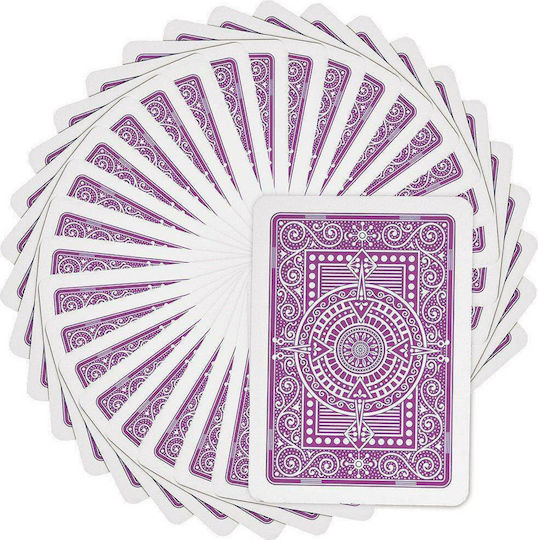Modiano Texas Poker 2 Jumbo Playing Cards Plastic for Poker Purple