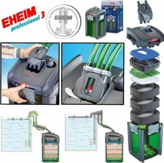 Eheim Professionel 3 1200XL External Filter 25W for Aquariums up to 1200lt with Performance 1700lt/h