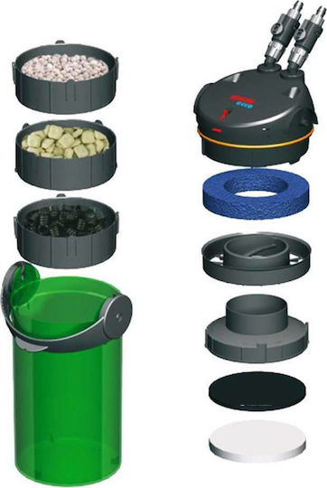 Eheim Eccopro 200 External Filter for Aquariums up to 200lt with Performance 600lt/h