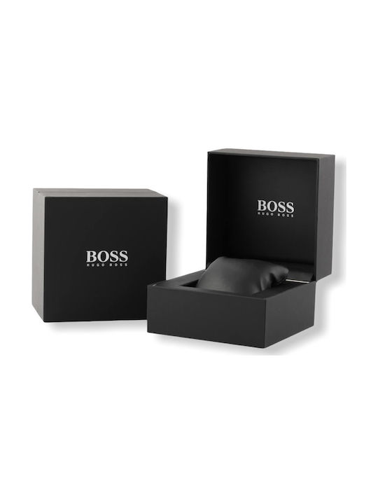 Hugo Boss Ρολόι Ocean με Μεταλλικό Μπρασελέ σε Μαύρο χρώμα 1513743 ...