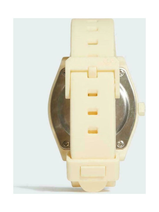 Adidas Process SP1 Ρολόι Μπαταρίας με Καουτσούκ Λουράκι σε Κίτρινο χρώμα