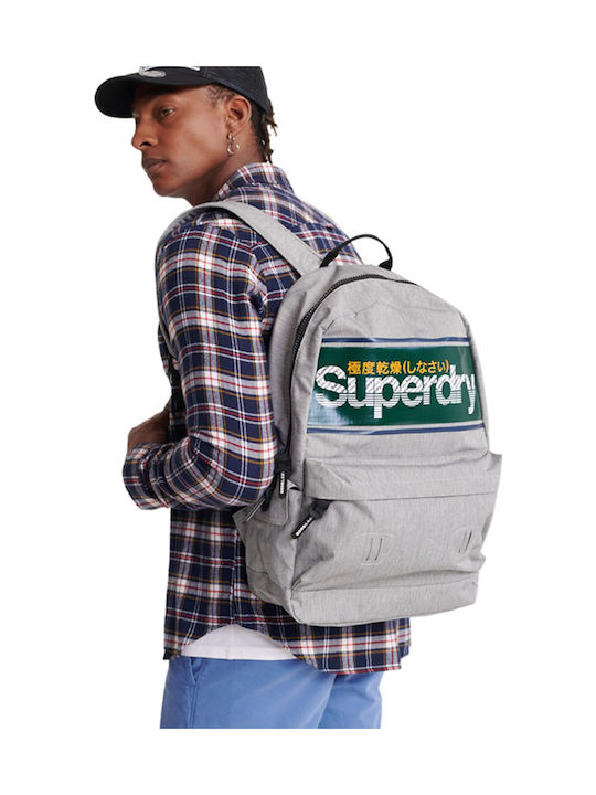 Superdry Stripe Logo Montana Платен Раница Сив