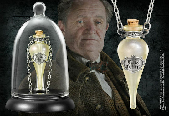 The Noble Collection Harry Potter Felix Felicis Anhänger & Display Replik Kette 52cm lang