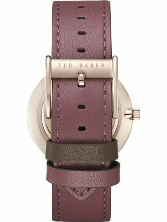 Ted Baker Hank Men's Watch 40mm Battery with Brown Leather Strap
