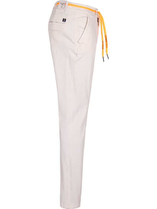 Trousers Chino in Slim Fit White