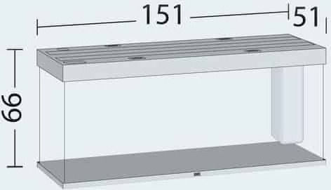 Juwel Rio 450 Acvariu De Pești Capacitate 450lt Include Iluminat Încălzitor Circulator Filtru 151x51x66cm Negru
