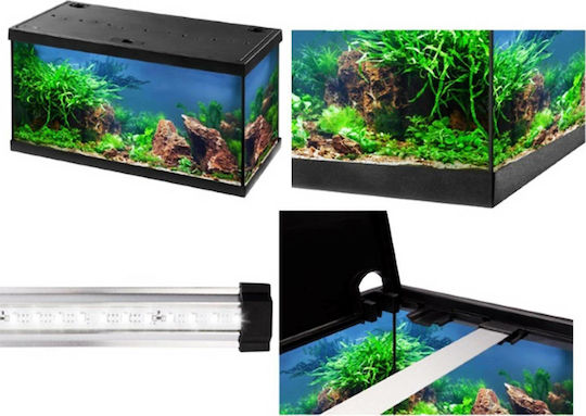 Eheim Aquastar 54 LED Fish Aquarium Capacity 54lt with Lighting, Heater, Filter and 60x30x30cm Black
