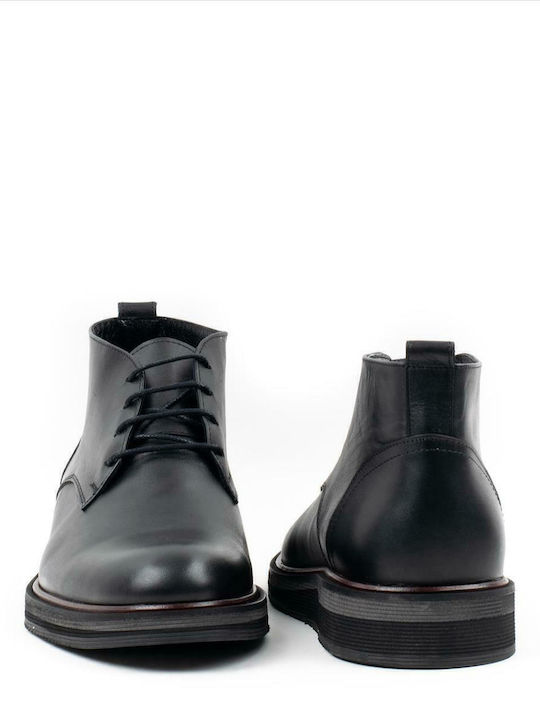 Leather Black Men's Boots