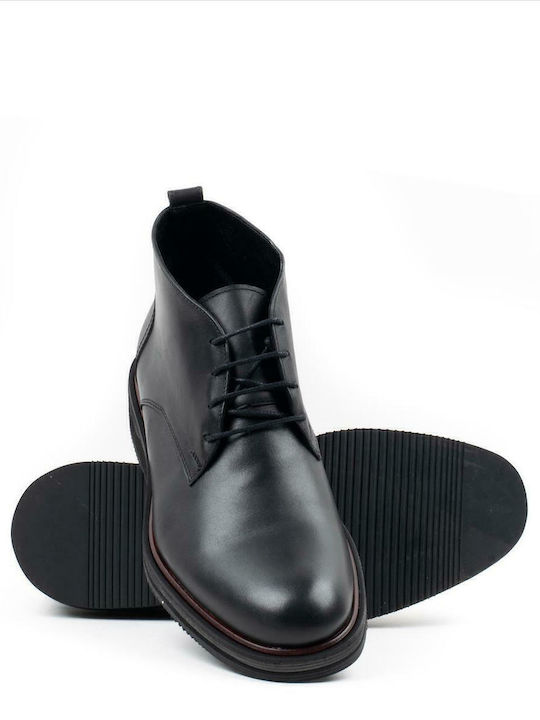 Leather Black Men's Boots