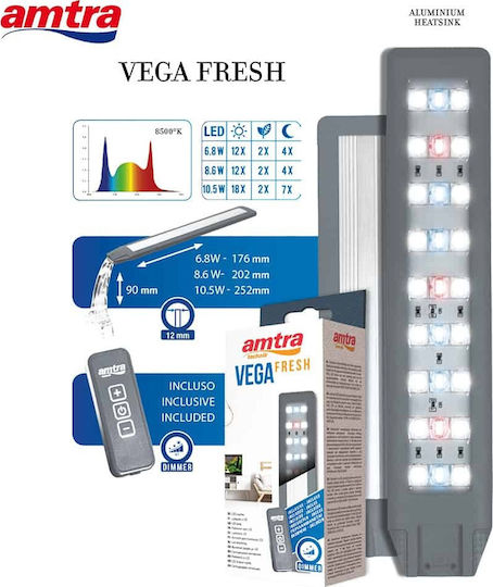 Amtra Vega Fresh Lampă cu led pentru iluminat acvariu 6.8W