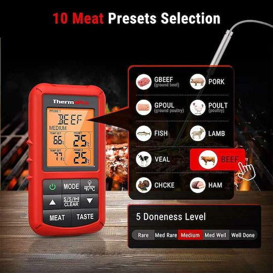 Thermo Pro Electronical Cooking Thermometer with Probe 0°C / +300°C