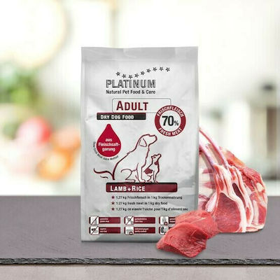 Platinum Pet Food & Care Dry Dog Food 1.5kg Hrană Uscată pentru Câini Adulți cu Miel și Orez