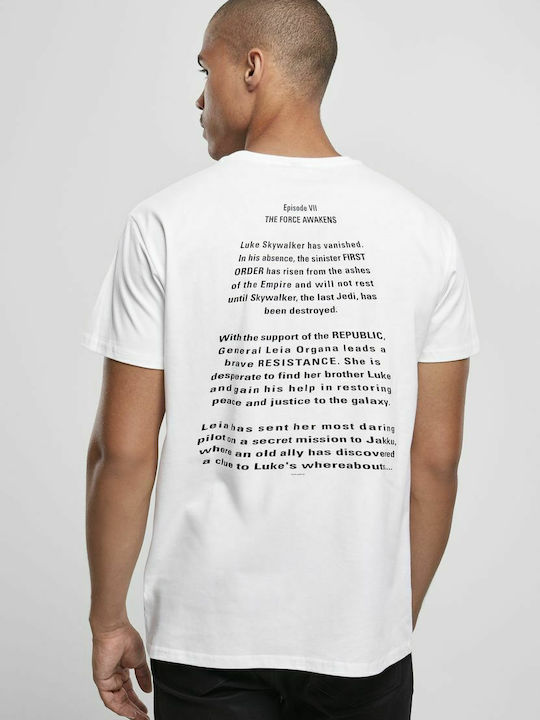 Merchcode "The Force Awakens" T-shirt Star Wars White Cotton MC587-00220
