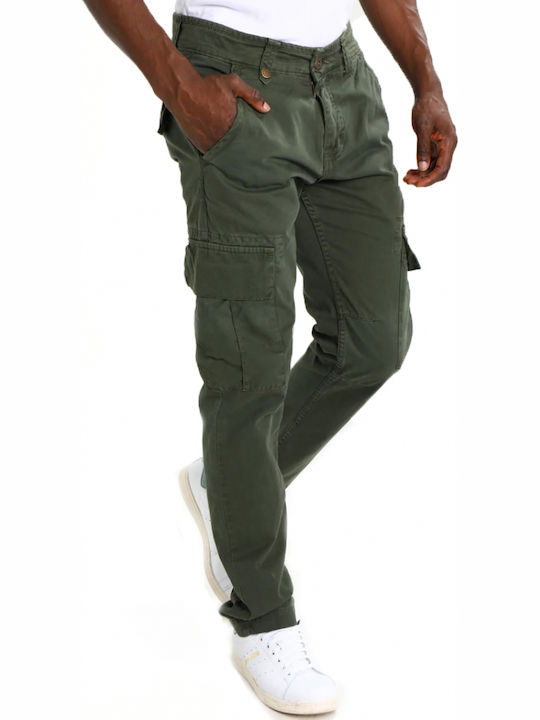 Agent Trousers Cargo in Regular Fit Khaki