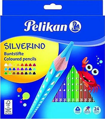 Pelikan Silverino Ξυλομπογιές Seturi de creioane colorate 24buc 257957