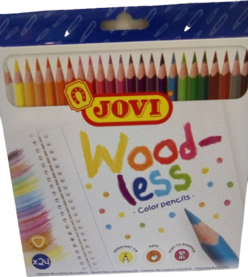 Jovi Woodless Ξυλομπογιές Σετ 24 χρώματα