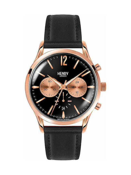 Henry London Highgate HL41-CS-0011 Ρολόι Μπαταρίας με Δερμάτινο Λουράκι
