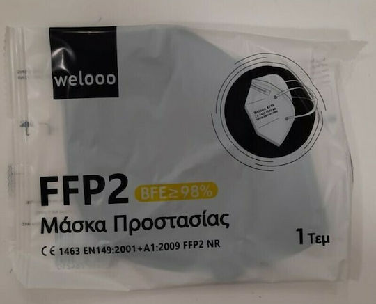Welooo FFP2 NR Маска за защита FFP2 Черен 1бр