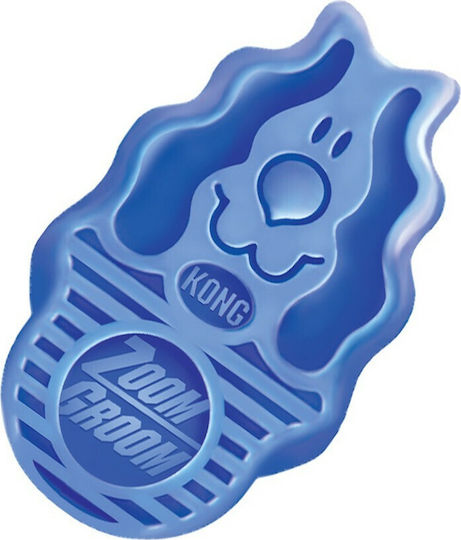 Kong Zoomgroom Comb Large for Misc Hair Lengths for Coat Cleaning Blue