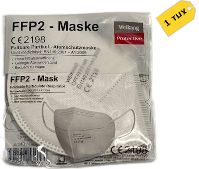 Weikang Disposable Protective Mask FFP2 White 1pcs