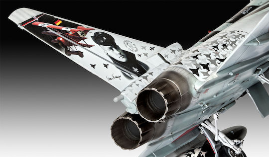 Revell Eurofighter Typhoon "Baron Spirit" Modeling Figure Airplane Red 228 Pieces in Scale 1:48 33x23.1cm.