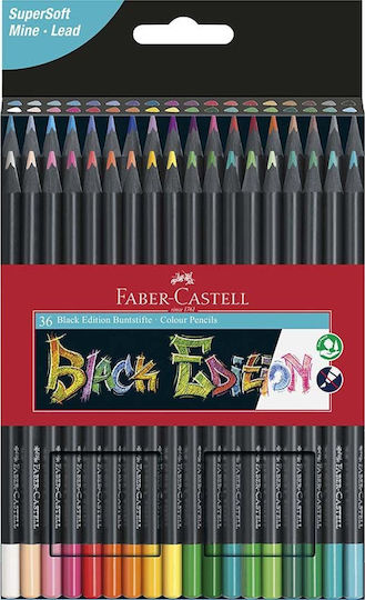 Faber-Castell Black Edition Colored Pencil Set Package of 1 packages