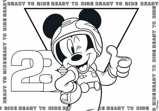 Luna Drawing Pad Mickey Mouse & The Roadster Racers 1pcs