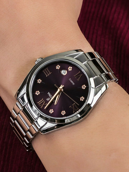 Festina Ρολόι Μπαταρίας με Μεταλλικό Μπρασελέ Festina Ρολόι Μπαταρίας με Μεταλλικό Μπρασελέ