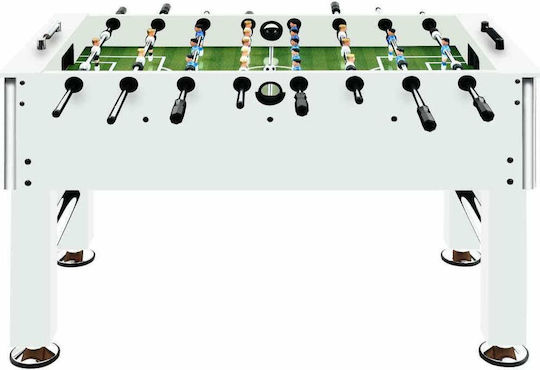 vidaXL Football Standing Table with Telescopic Rods L140xW74.5xH87.5cm White