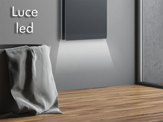 Radialight Icon 15 Convector Heater Wall 1500W with Electronic Thermostat and WiFi 45x150cm Gray