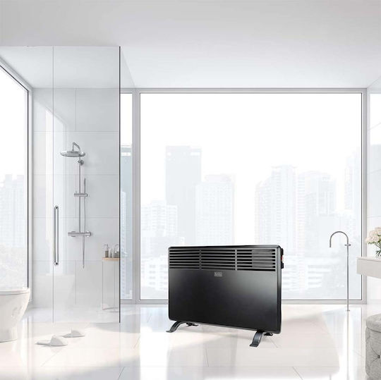 Black & Decker BXCSH1200E ES9350030B Convector Heater Floor 1200W with Electronic Thermostat 70x45cm Black