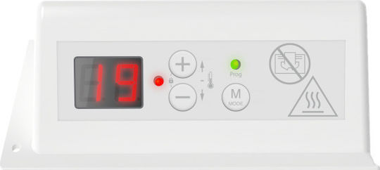 Noirot Spot Digital SPD 25 E Konvektorheizung Wand 2500W mit elektronischem Thermostat 90x44cm Weiß