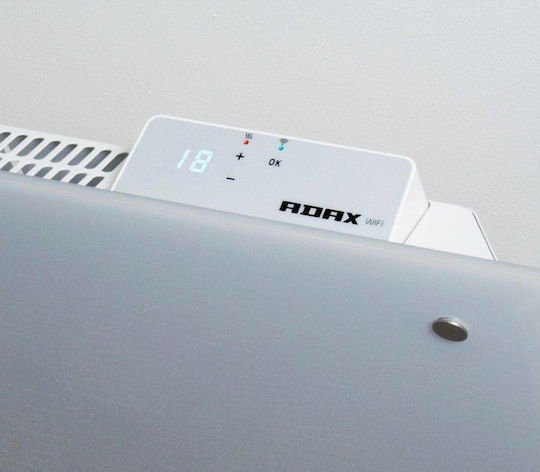Adax Clea H 06 KWT Konvektorheizung Wand 600W mit elektronischem Thermostat und WiFi 67.6x34cm Weiß