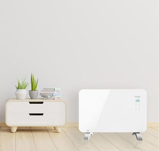 Cecotec Ready Warm 6700 Crystal Connection 05319 Convectoare Etaj 1500W cu termostat electronic și WiFi 80x47cm Alb