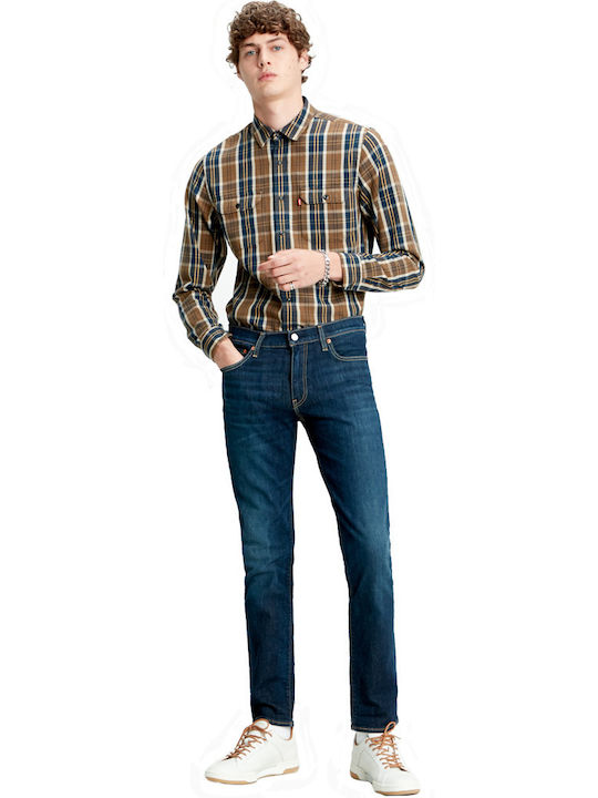 511 Pantaloni Jeans pentru Bărbați cu Croială Slim Albastru