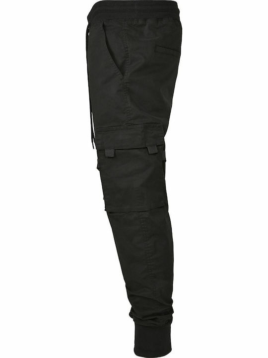 Trousers Cargo Elastic in Regular Fit Black