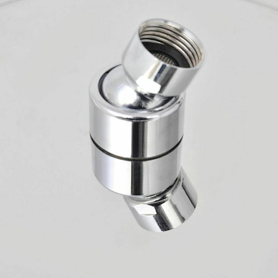 vidaXL Ορθογώνια Κεφαλή Ντουζ 30x20cm Inox