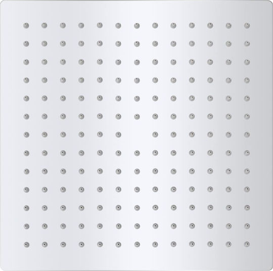 vidaXL Τετράγωνη Κεφαλή Ντουζ 25x25cm Inox