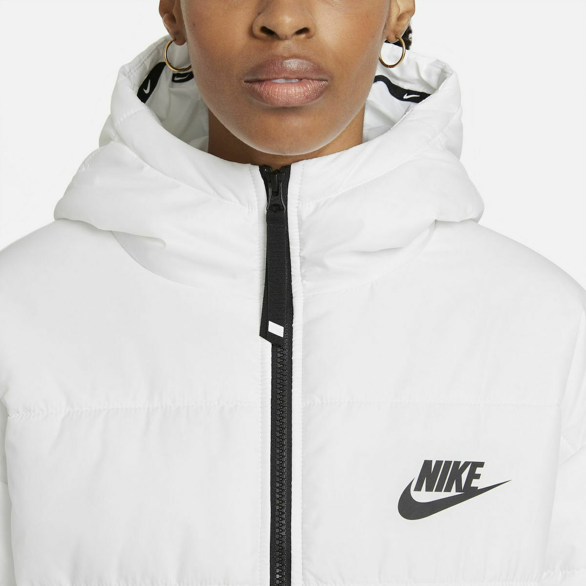 nike short padded jacket