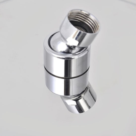 vidaXL Rotund Cap de duș 50cm Inox