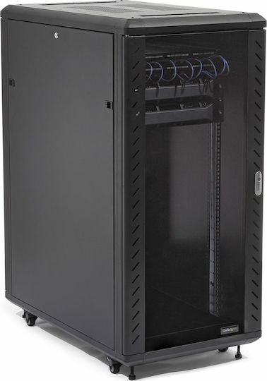 StarTech Boden Rack-Schrank 25U Schwarz RK2536BKF