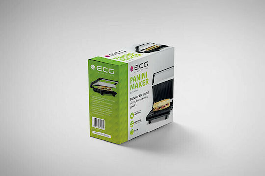 ECG Τοστιέρα Γκριλιέρα 700W Λευκή