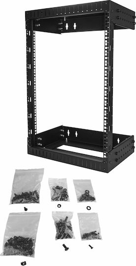 StarTech Wandmontiert Rack-Schrank 15U 51x50.4x77.3cm Schwarz RK15WALLOA