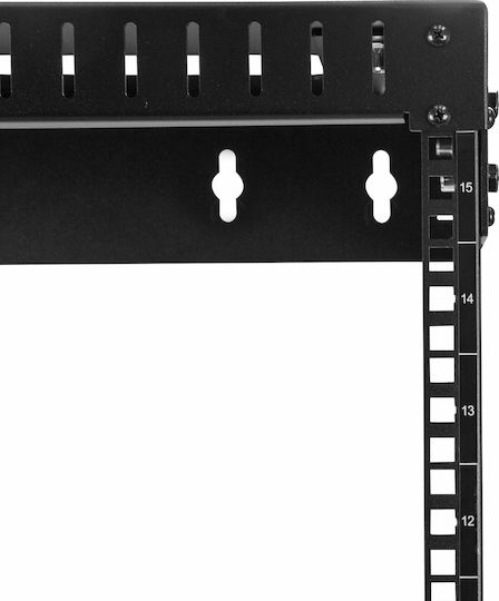 StarTech Wandmontiert Rack-Schrank 15U 51x50.4x77.3cm Schwarz RK15WALLOA