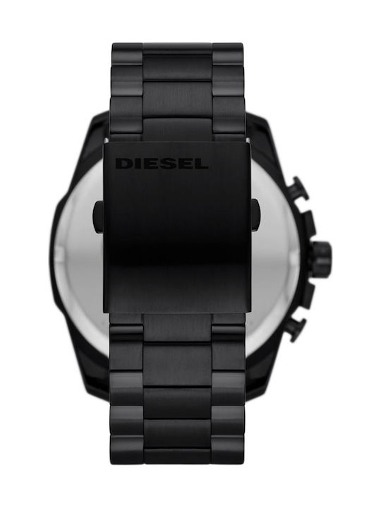 Diesel Mega Chief Herrenuhr 52mm Chronograph Batterie Schwarz