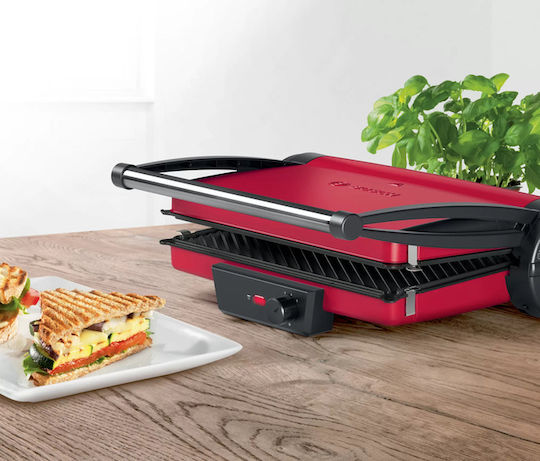 Bosch Sandwich Maker Grill with Removable Plates 2000W Red