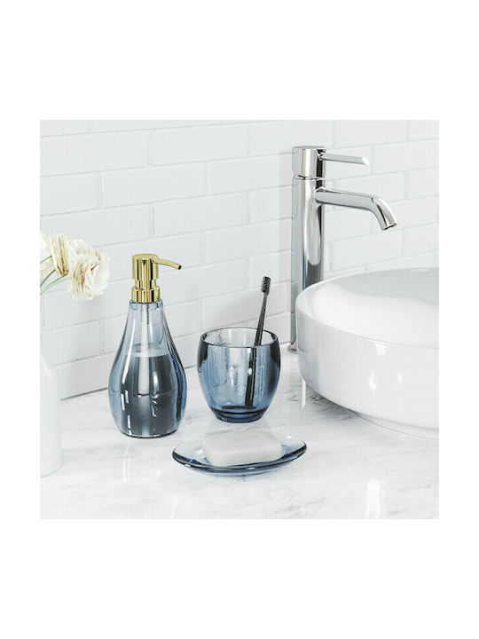 Umbra Droplet Acrylic Soap Dish Countertop Transparent Ακρυλική Μπλε