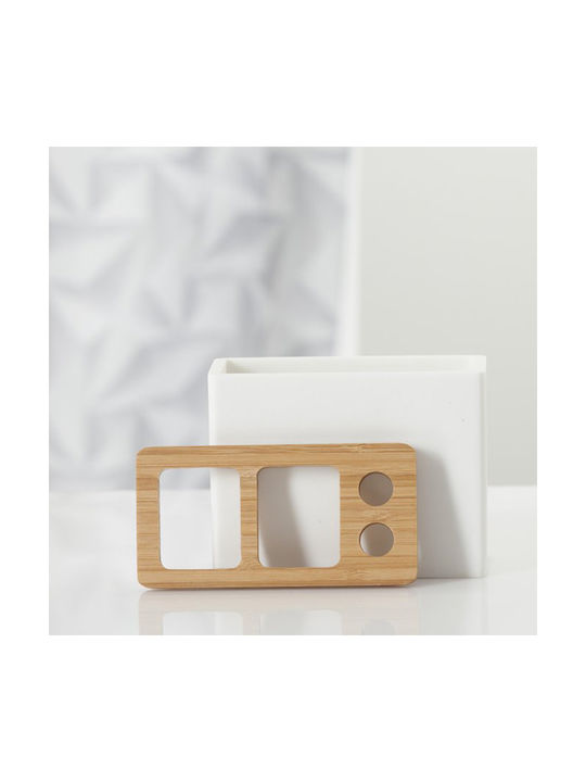 Sealskin Grace Tabletop Cup Holder Bamboo White