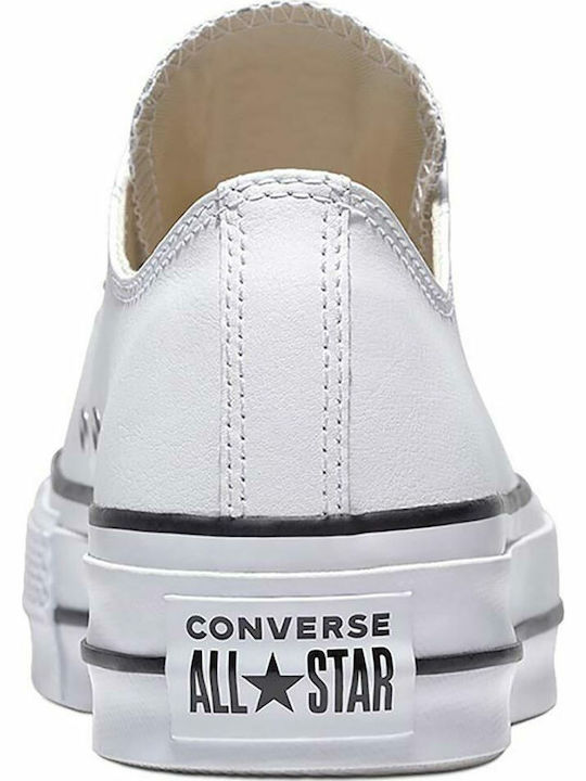 Chuck Taylor All Star Lift Clean Low Top Flatforms Sneakers White / Black