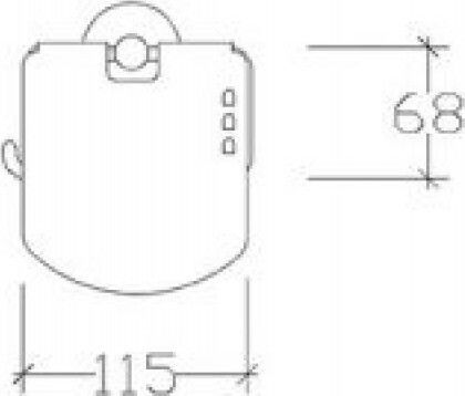 Tema Suport De Hârtie Montat Pe Perete Inox Argintiu